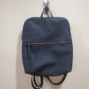 Black Sonoma faux leather mini backpack